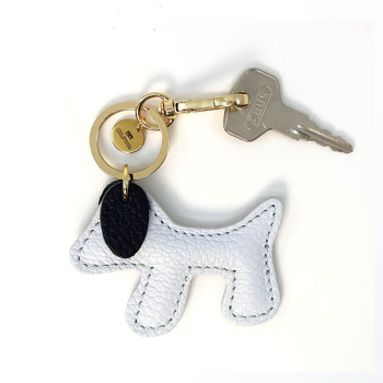 rixi Gronau Bag Charm Taschenanhaenger Woofy Leder hellblau